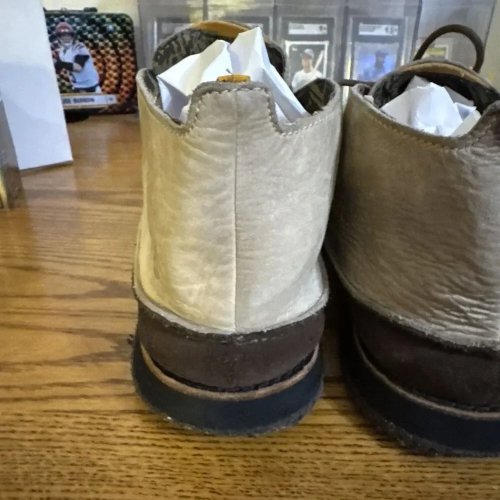 Timberland Mens Tan Leather/Suede Moc Toe Chukka Boots Size 10M See Pictures